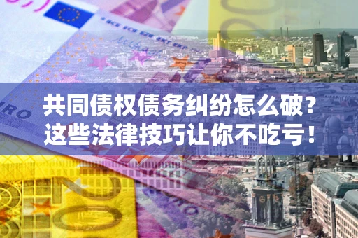 北京共同债权债务纠纷怎么破？这些法律技巧让你不吃亏！