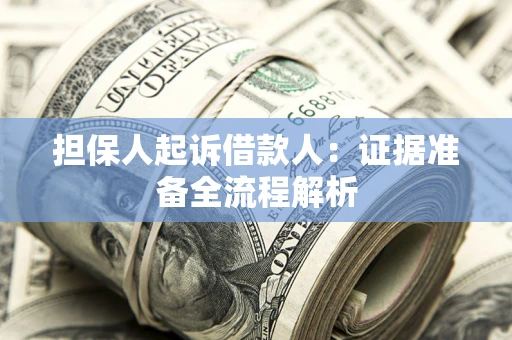 北京担保人起诉借款人：证据准备全流程解析