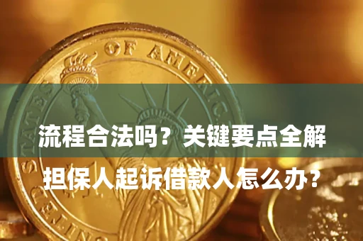北京

担保人起诉借款人怎么办？流程合法吗？关键要点全解析