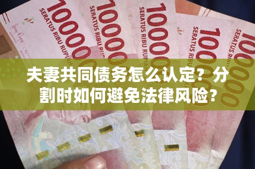 北京夫妻共同债务怎么认定？分割时如何避免法律风险？